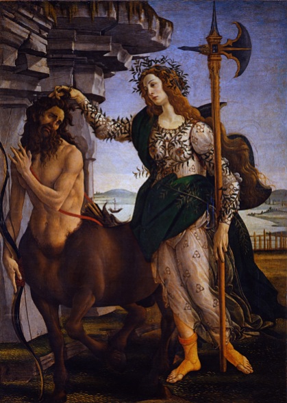 Palas y el centauro. Boticelli