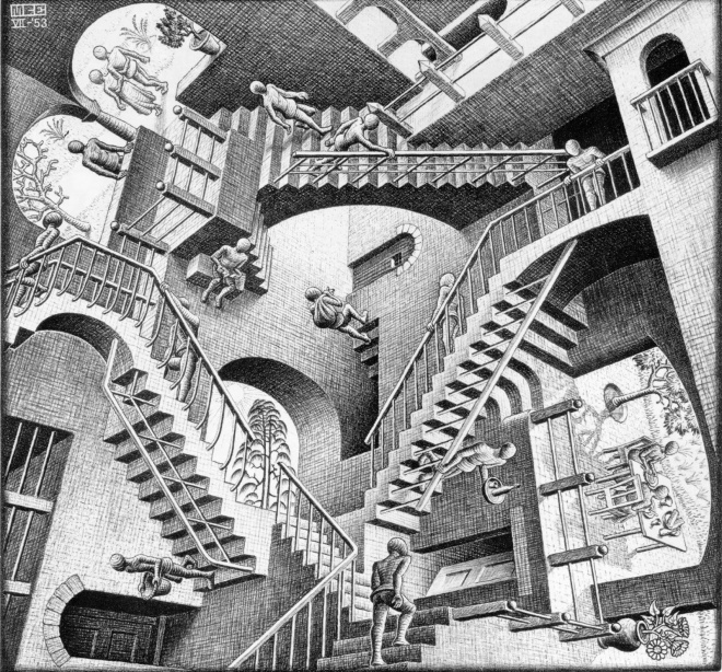 Escher Relatividad 1953